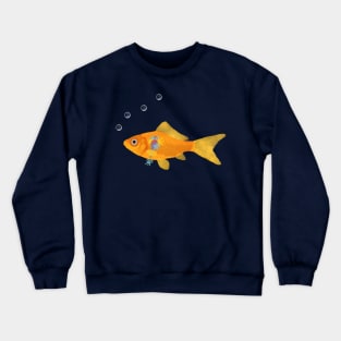 Goldfish with Flowers Crewneck Sweatshirt